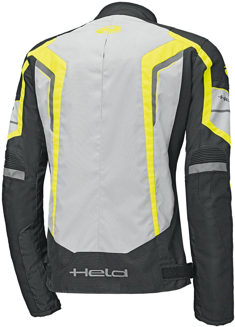 Motorradjacken Held Tourenjacke Smokegrau / gelb