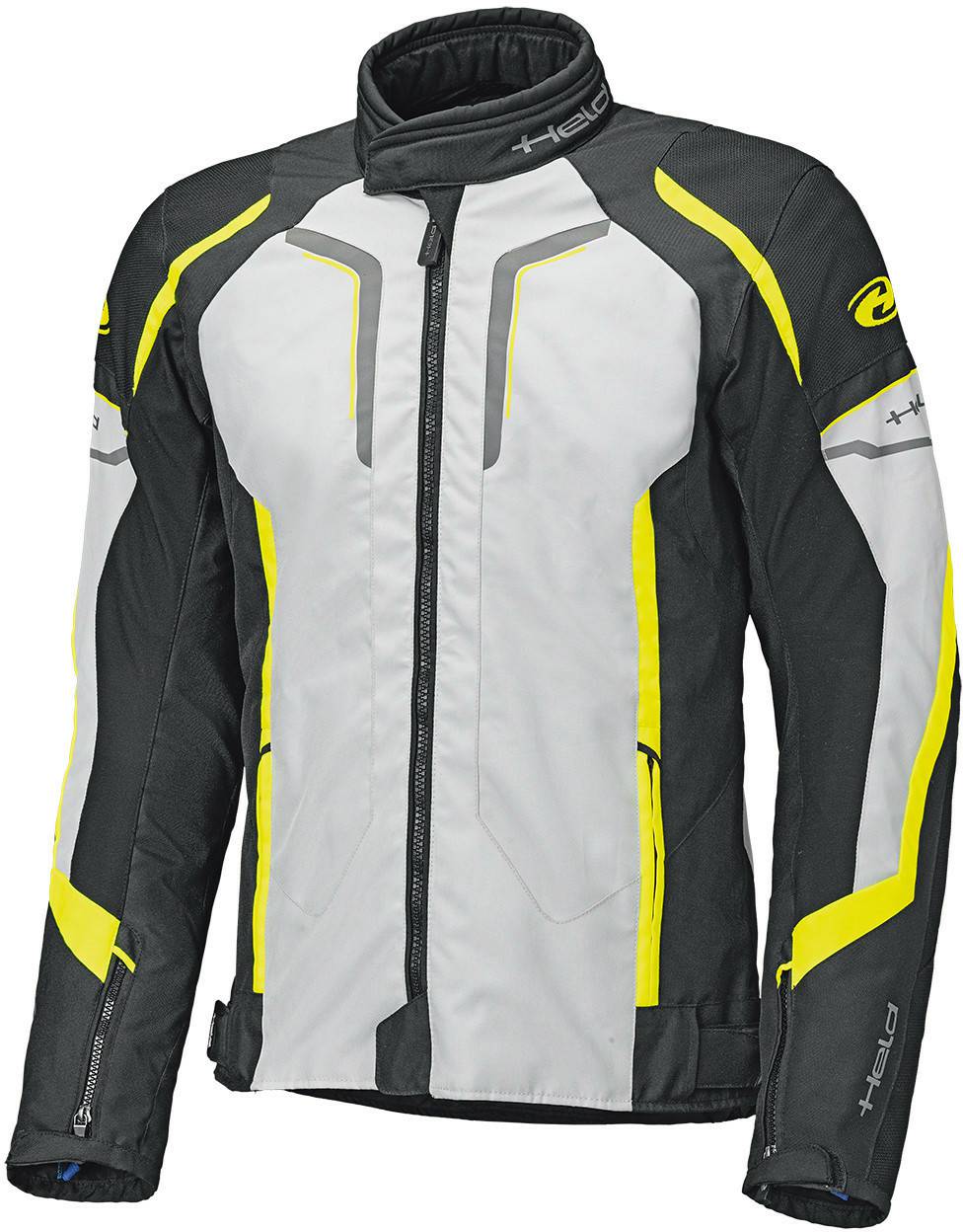 Motorradjacken Held Tourenjacke Smokegrau / gelb