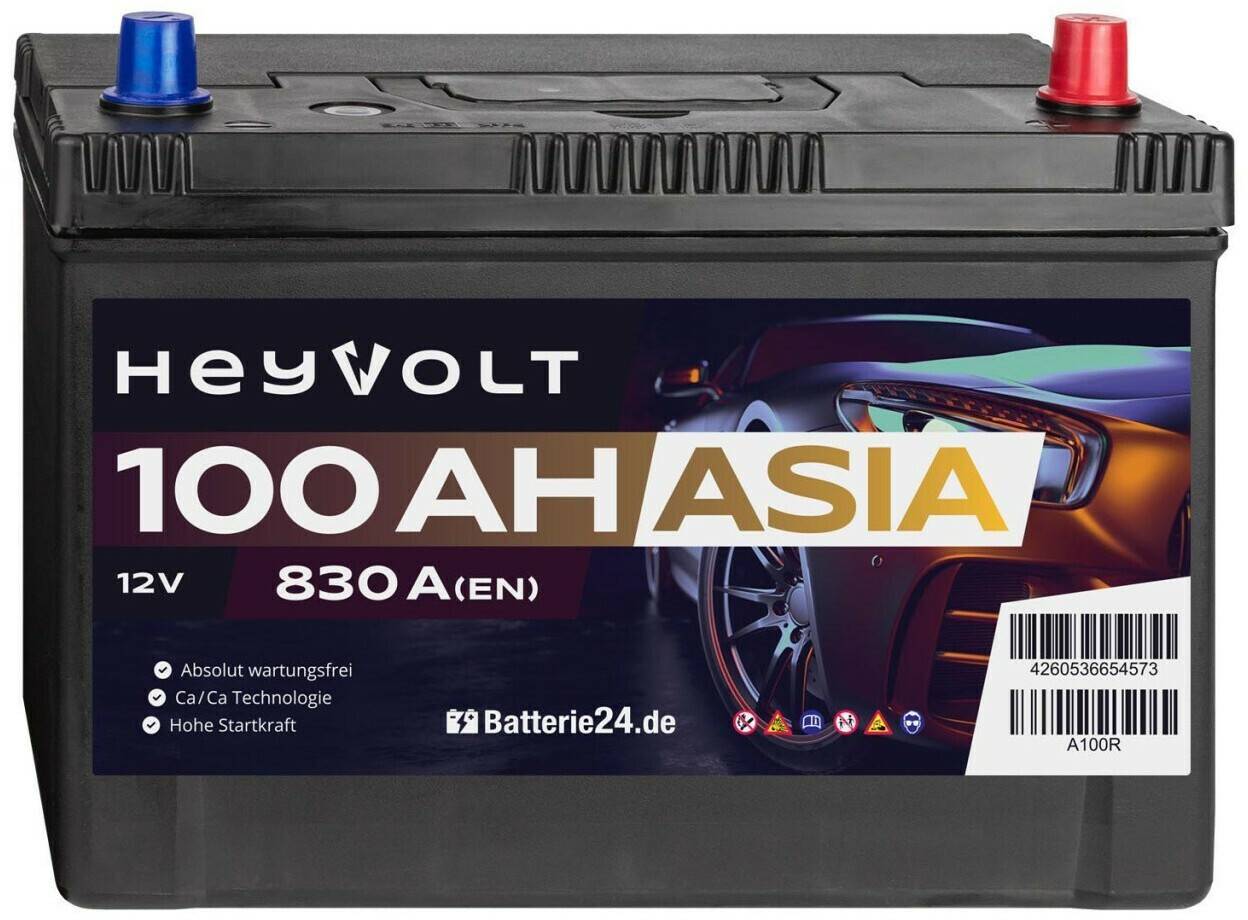 Autobatterien HeyVolt Asia A100R 12V 100Ah