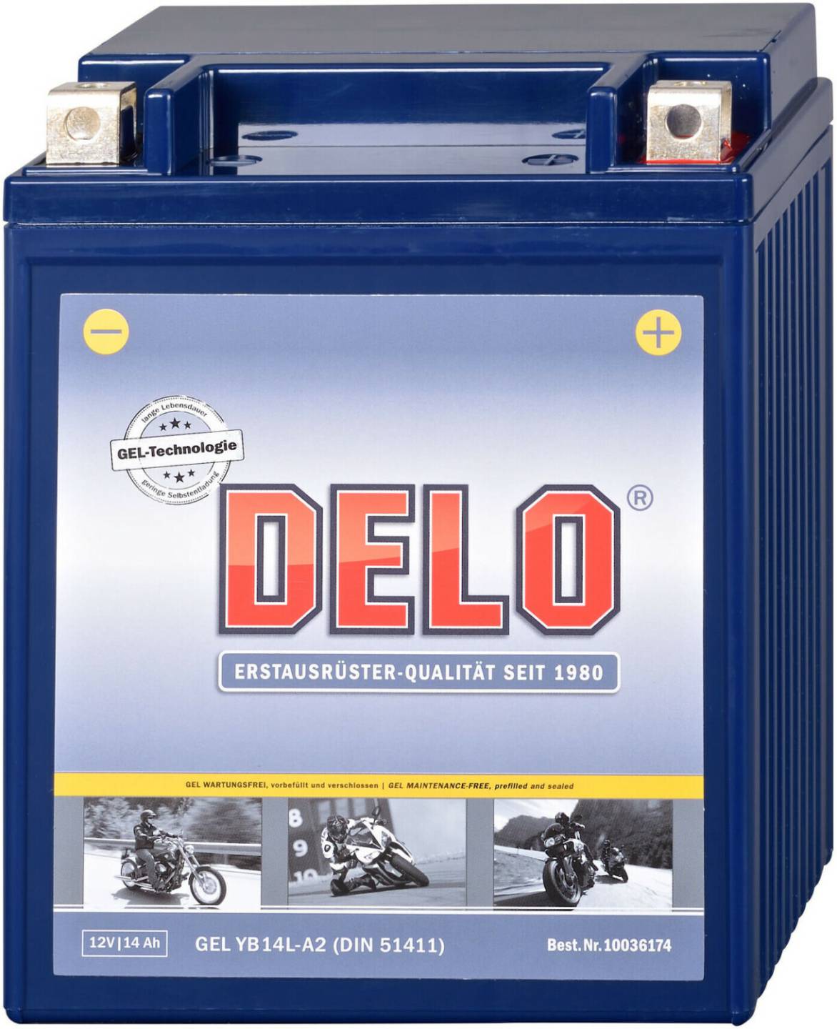 Delo YB14L-A2 (10036174) Motorradbatterien