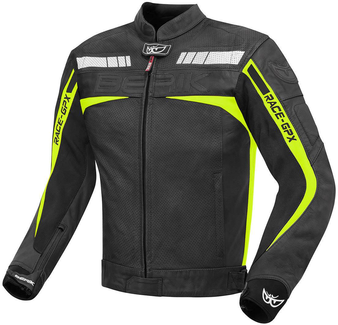 Motorradjacken Berik Conquest Jackeschwarz/gelb